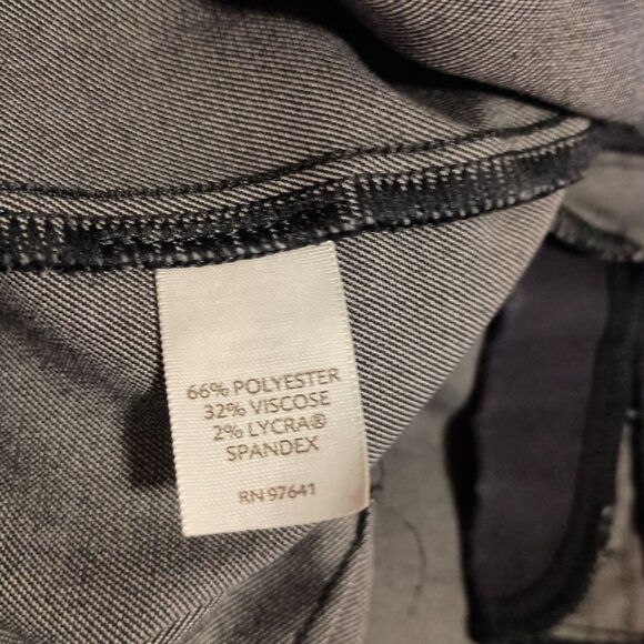 J Jill High Rise Wide Leg Pants Gray Women’s 12P Stretch Comfort Excellent - Picture 2 of 7